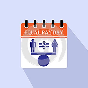 Equal Pay Day Vector illustration