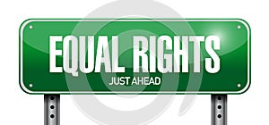 Equal rights sign illustration design