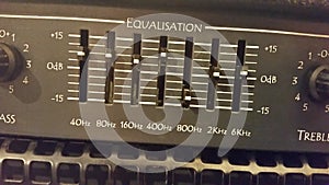 Equaliser for guitar amplifier