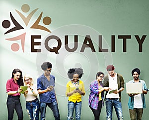 Equality Fairness Fundamental Rights Racist Discrimination Concept photo