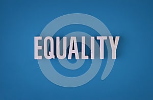 Equality sign lettering