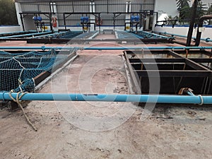 Equalization or neutralization tanks at effluent treatment plant photo