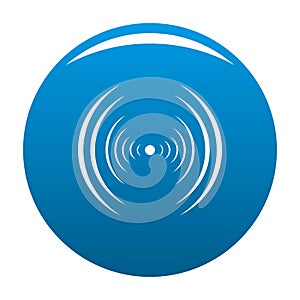 Equalizer abstract icon blue vector