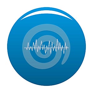 Equalizer beat icon blue vector