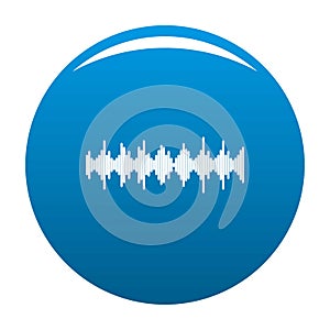 Equalizer element icon blue vector