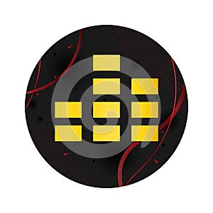 Equalizer icon elegant black round button