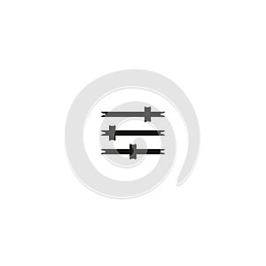 Equalizer icon. Sound panel symbol