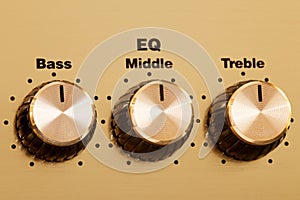 Equalizer knobs