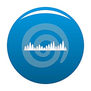 Equalizer level icon blue