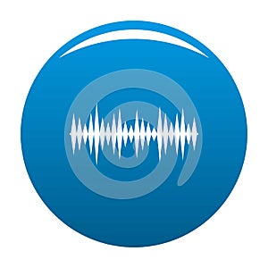 Equalizer melody icon blue vector