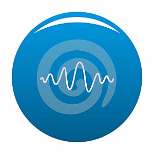 Equalizer melody radio icon blue