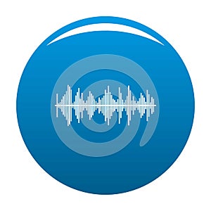 Equalizer player icon blue