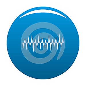 Equalizer pulse icon blue