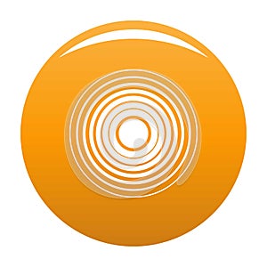 Equalizer radio icon vector orange