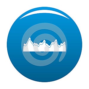 Equalizer song radio icon blue vector