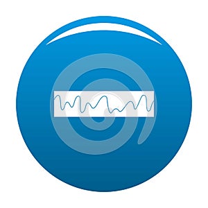 Equalizer sonic icon blue vector