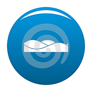 Equalizer sound tune icon blue vector