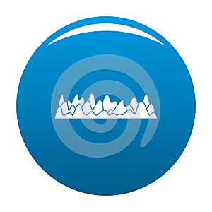 Equalizer sound vibration icon blue vector