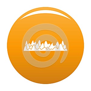 Equalizer sound vibration icon orange