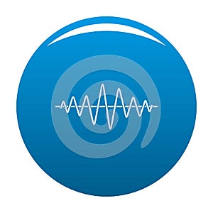 Equalizer technology radio icon blue vector