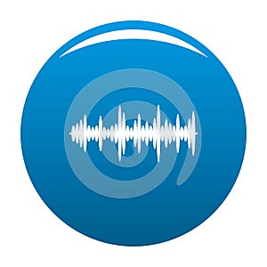 Equalizer tune icon blue vector