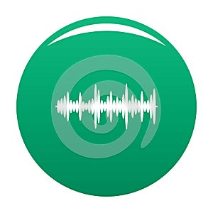 Equalizer tune icon vector green