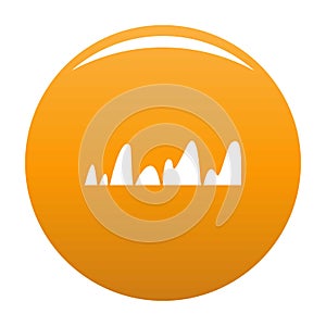 Equalizer tune radio icon orange