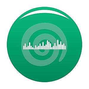 Equalizer vibration icon vector green