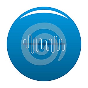 Equalizer volume sound icon blue vector