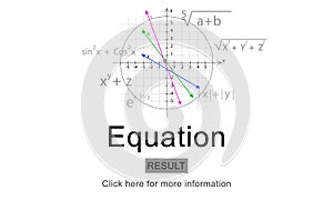 Equation Formula Geometry Calculation Concept