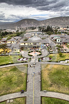The equator at Mitad del Mundo photo