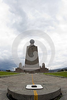 Equator mitad del mundo quito ecua photo