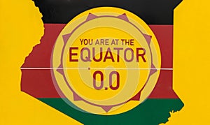 Equator sign board, Nanyuki, Kenya