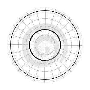 Equator, tropics and polar circles of Earth globe