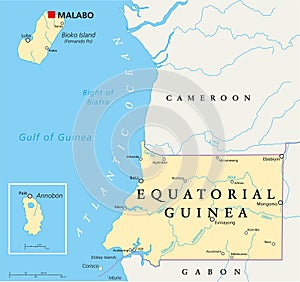 Equatorial Guinea Political Map