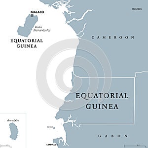 Equatorial Guinea political map