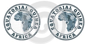 Equatorial Guinea round logos.