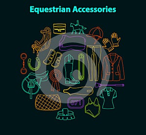 Equestrian accessories set