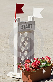 Equestrian concours ring