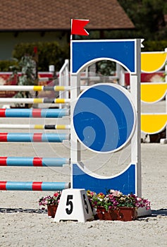 Equestrian concours ring