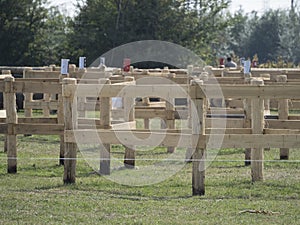 Equestrian event marathon maze