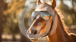 Equestrian Glam: A Horse\'s Bold Accessory