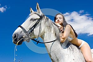 Equestrian on horseback