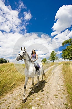 equestrian on horseback