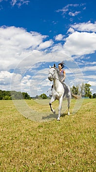 equestrian on horseback photo