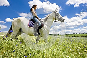 equestrian on horseback