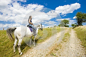 equestrian on horseback