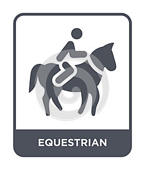equestrian icon in trendy design style. equestrian icon isolated on white background. equestrian vector icon simple and modern