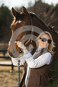 Equestrian Model and Horses