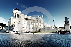 Equestrian monument to Victor Emmanuel II near Vittoriano